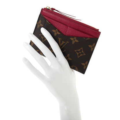 Louis Vuitton Monogram Zipped Card Holder Fuchsia 2 of 8