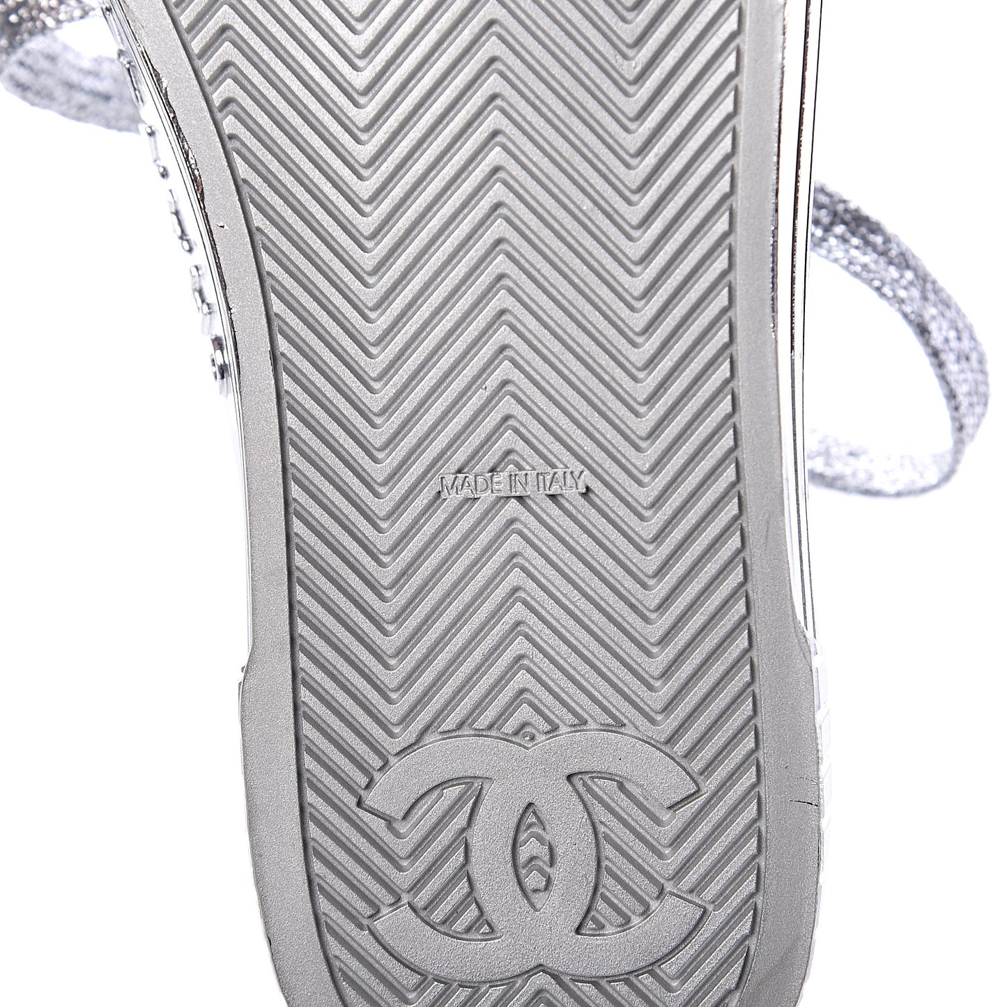 Laminated Lambskin Sneakers 39.5 Silver