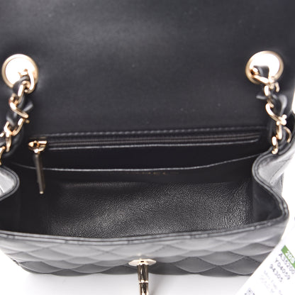 Chanel Lambskin Quilted Mini Square Flap Black 5 of 9