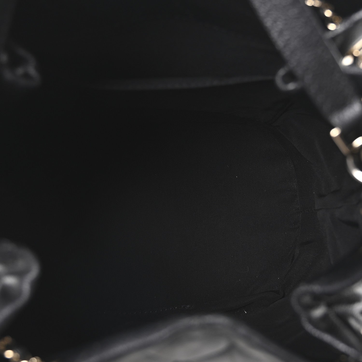 Chanel Caviar Quilted Large Rolled Up Bucket Drawstring Bag Black 5 of 10
