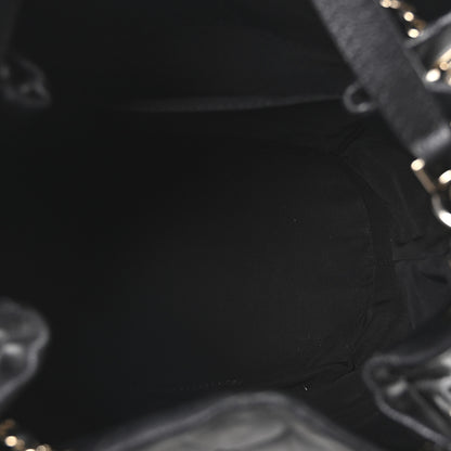 Chanel Caviar Quilted Large Rolled Up Bucket Drawstring Bag Black 5 of 10
