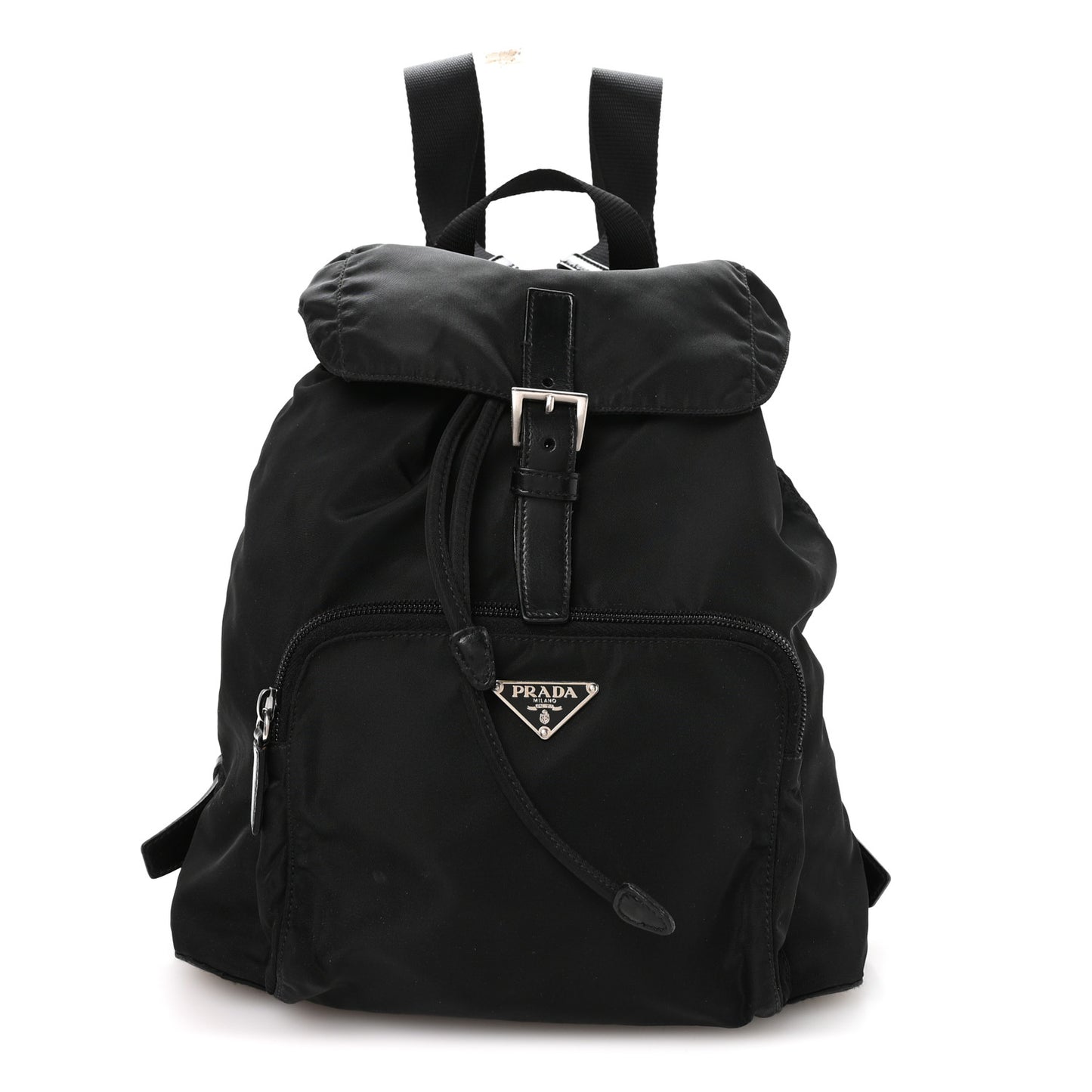 Tessuto Nylon Vela Cinch Backpack Black