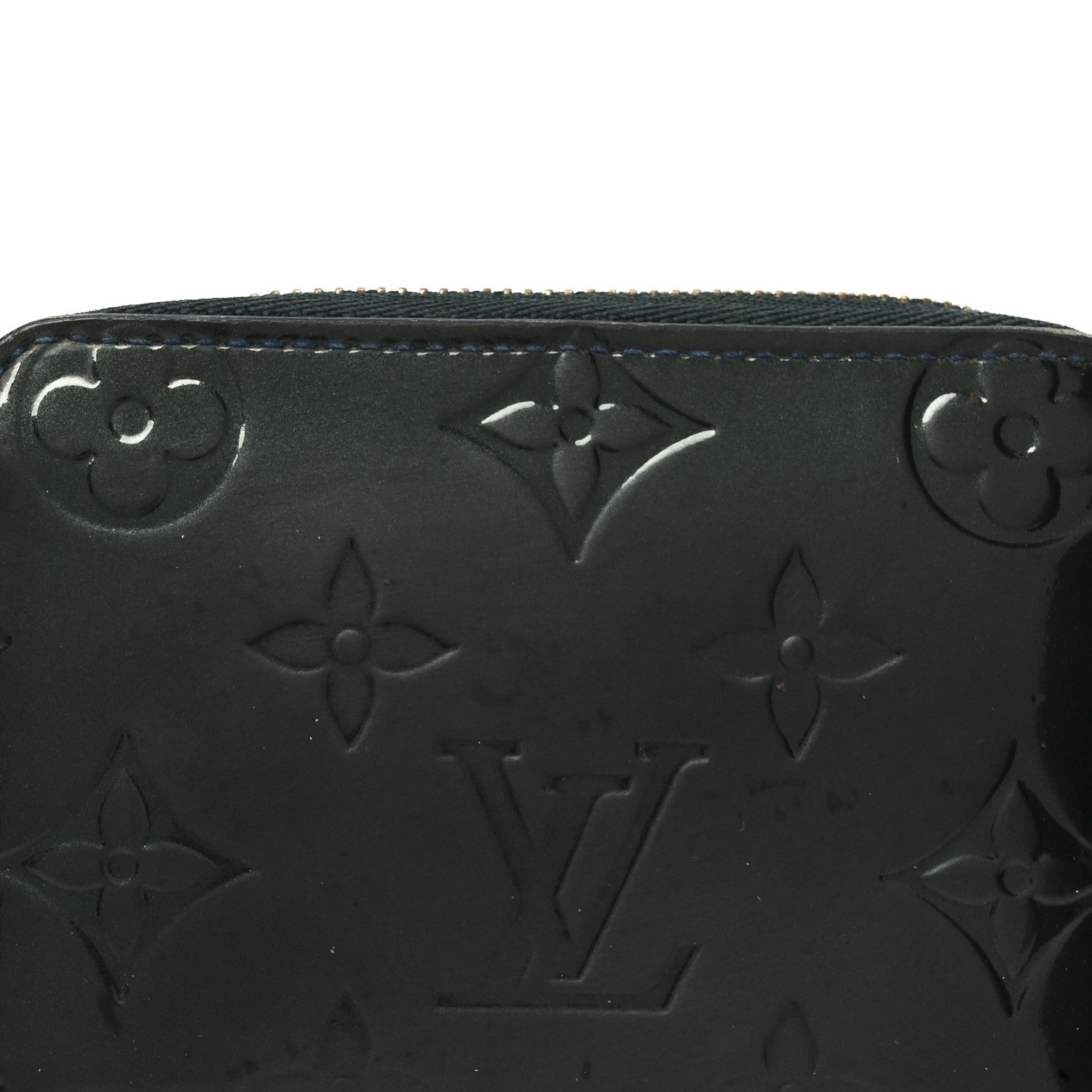 Louis Vuitton Vernis Zippy Coin Purse Blue Nuit 10 of 10