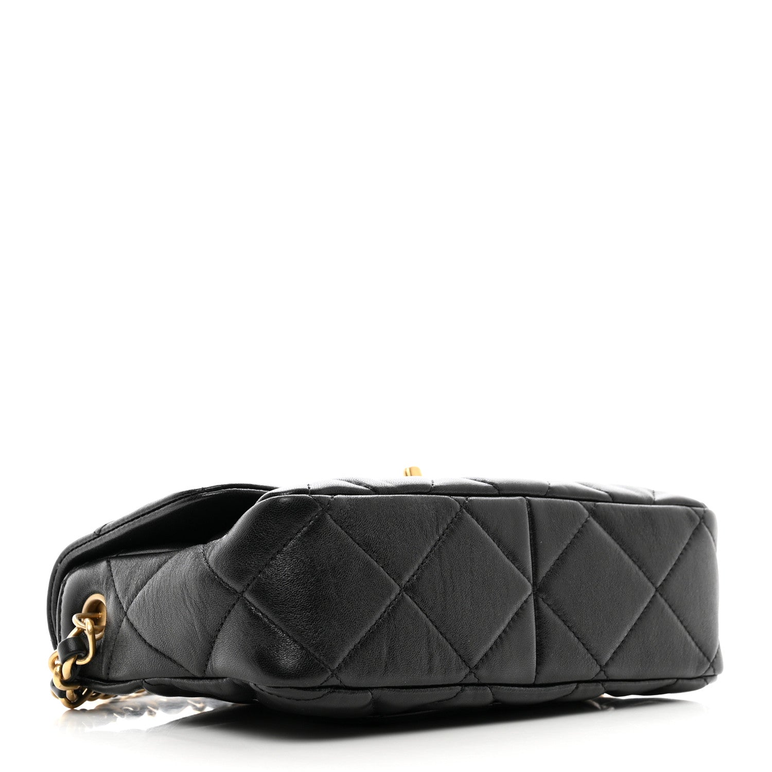 Chanel Lambskin Plexiglass Quilted Coco Love Flap Black 4 of 10