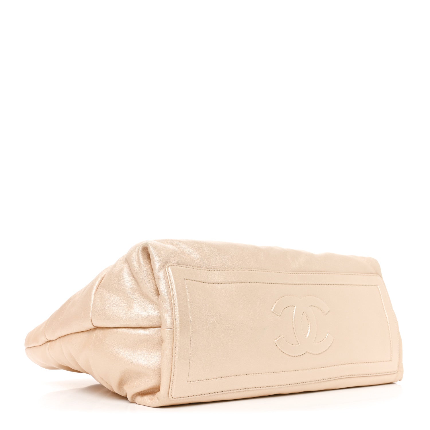 Chanel Nylon Quilted Medium Coco Cocoon Reversible Tote Light Gold 4 of 10