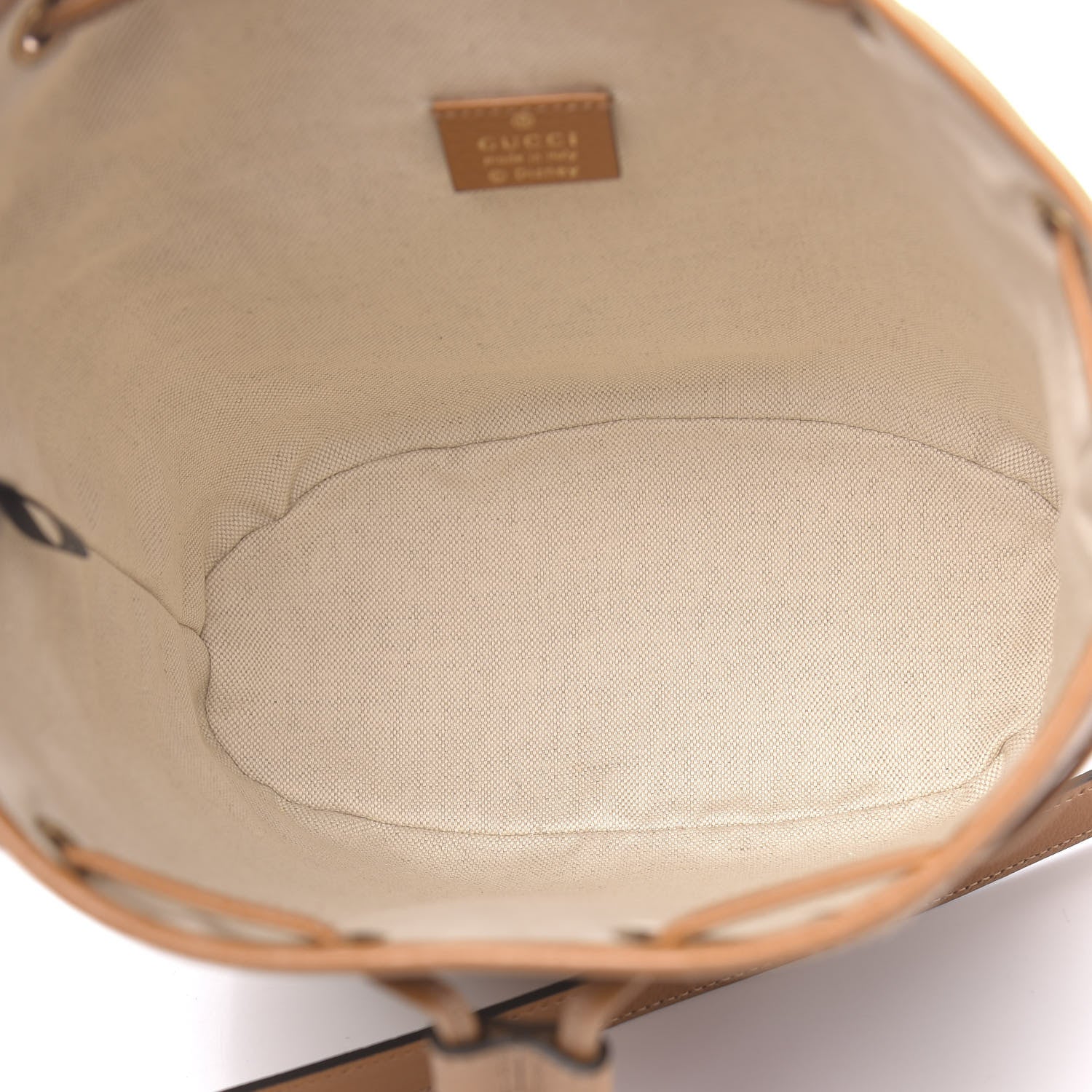 Gucci X DISNEY Mini Vintage GG Supreme Monogram Bucket Bag Beige Vintage Sun Oil 5 of 11