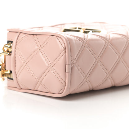 Marc Jacobs Natural Grain Calfskin Quilted The Softshot 21 Bag Blush 10 of 11
