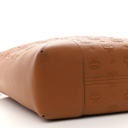 MCM Calfskin Ottomar Monogram Medium Klara Hobo Cognac 8 of 9