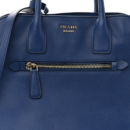 Prada Saffiano Cuir Open Promenade Tote Bluette 7 of 11