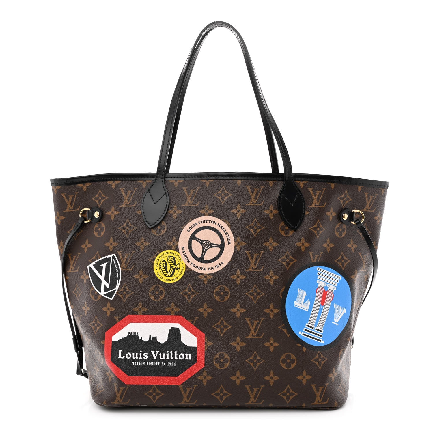 Louis Vuitton Monogram World Tour Neverfull MM 3 of 12