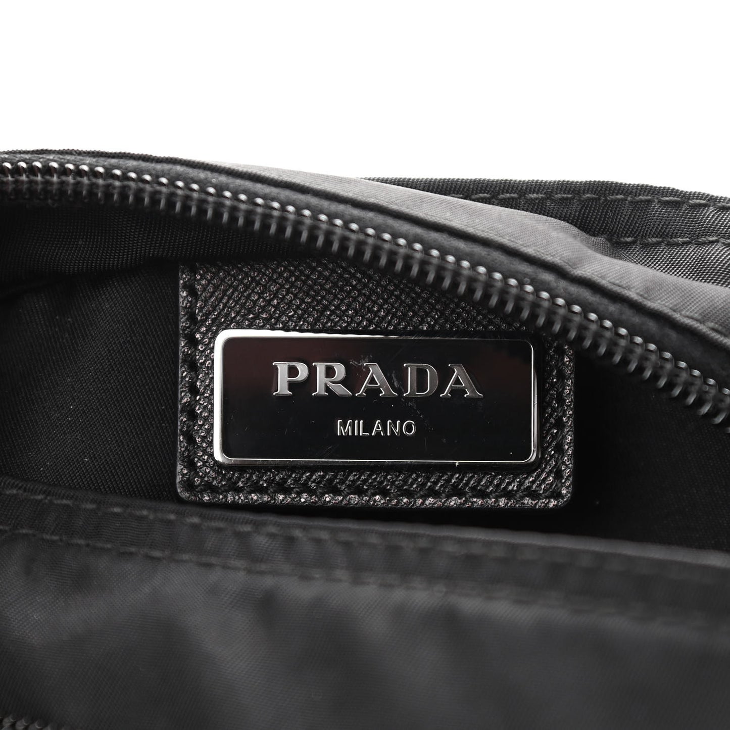 Nylon Vela Flat Messenger Bag Black