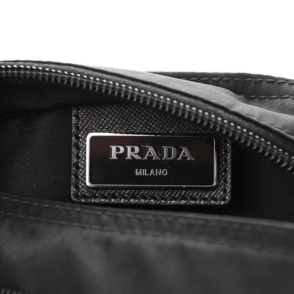 Prada Nylon Vela Flat Messenger Bag Black 6 of 9