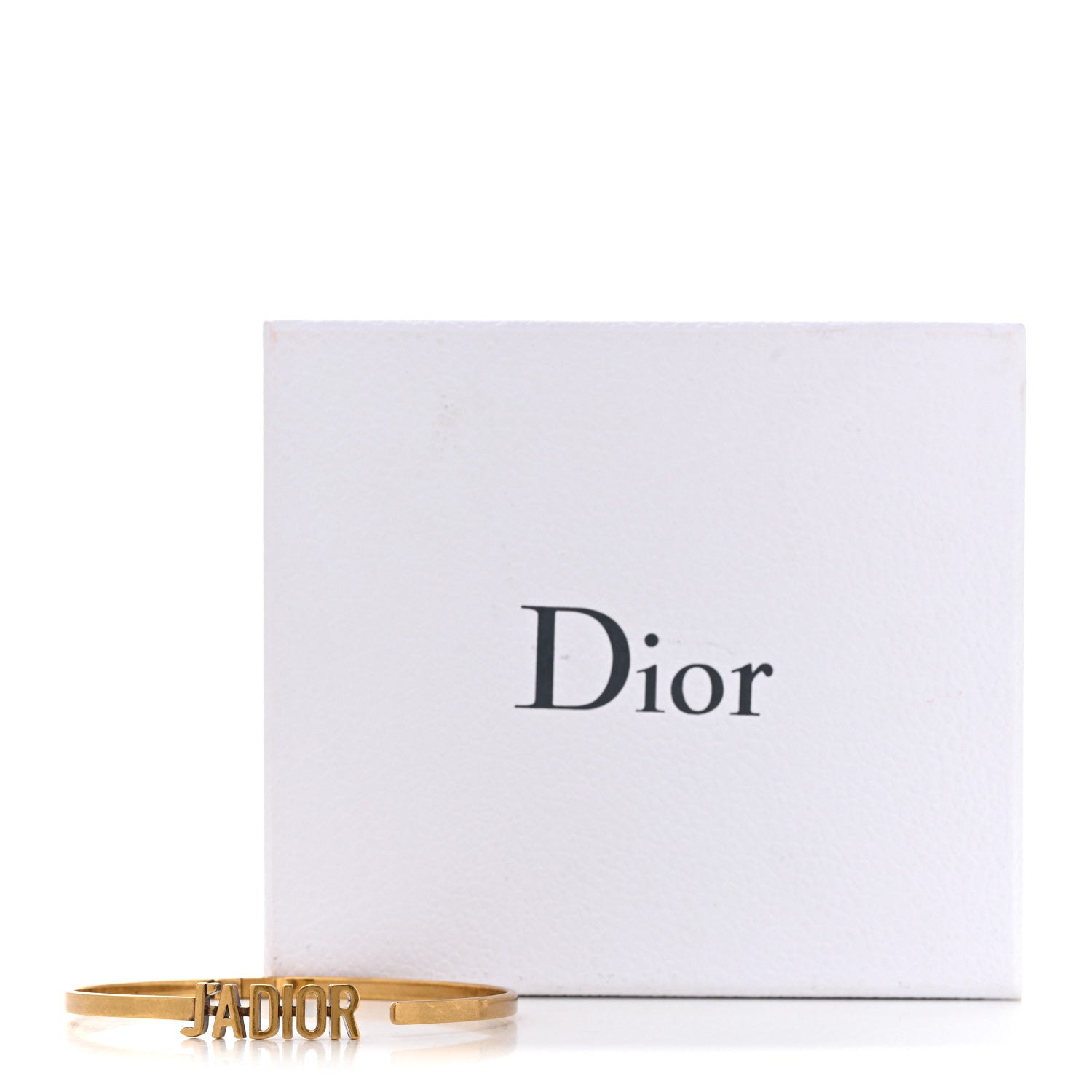 Christian Dior Metal J'Adior Logo Choker Necklace Antique Gold