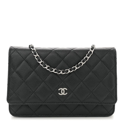 Chanel Caviar Quilted Wallet on Chain WOC Black 1 of 11