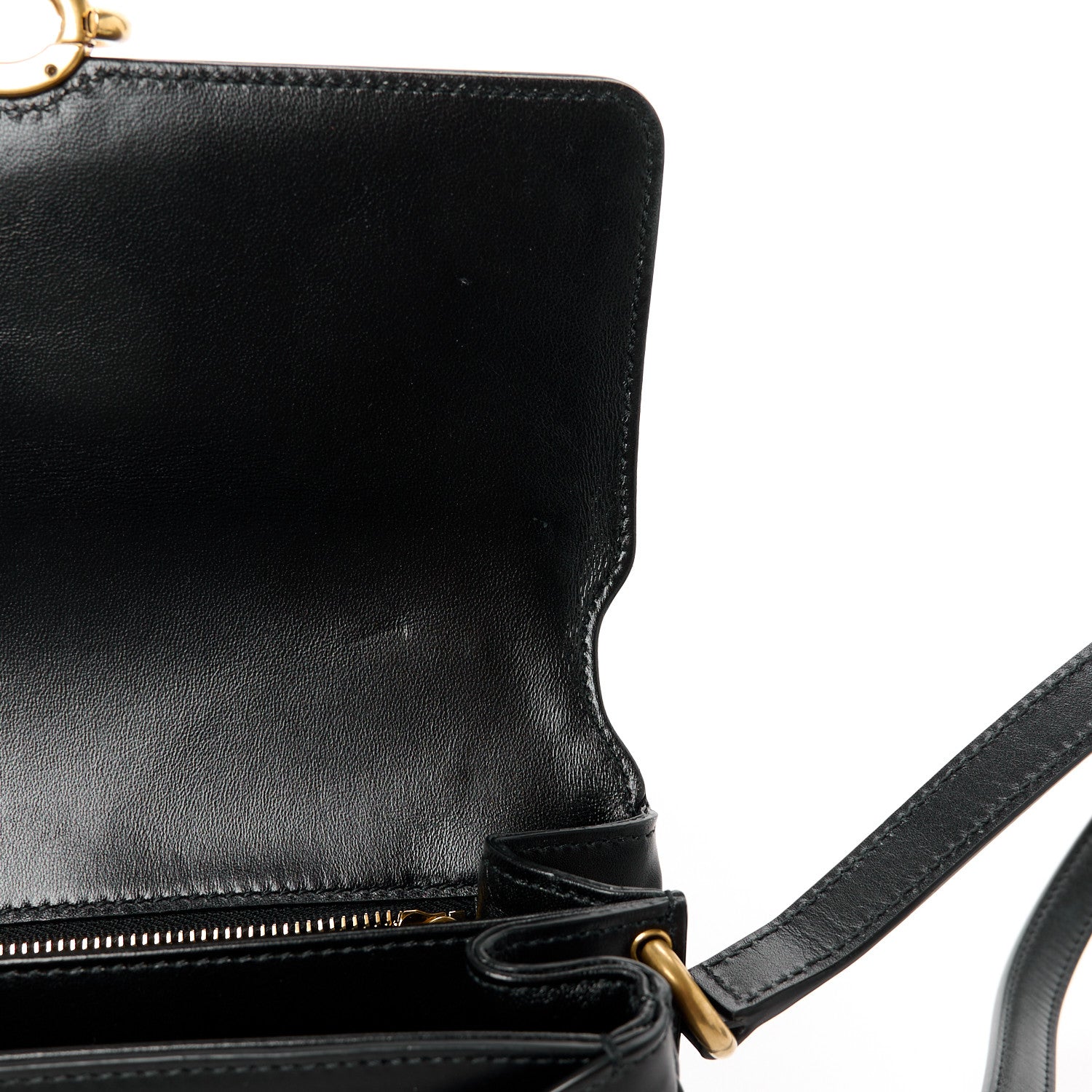 Saint Laurent Smooth Calfskin Le Maillon Satchel Black 12 of 14