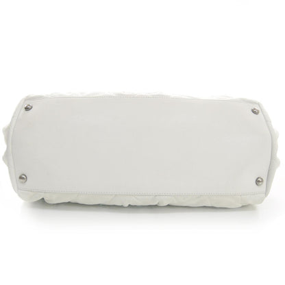 Chanel Iridescent Calfskin Chic Quilt Bowling Bag White 4 of 8