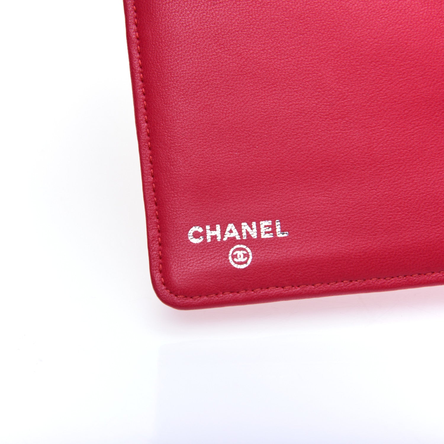 Chanel Lambskin Quilted Yen Wallet Fuchsia 8 of 12