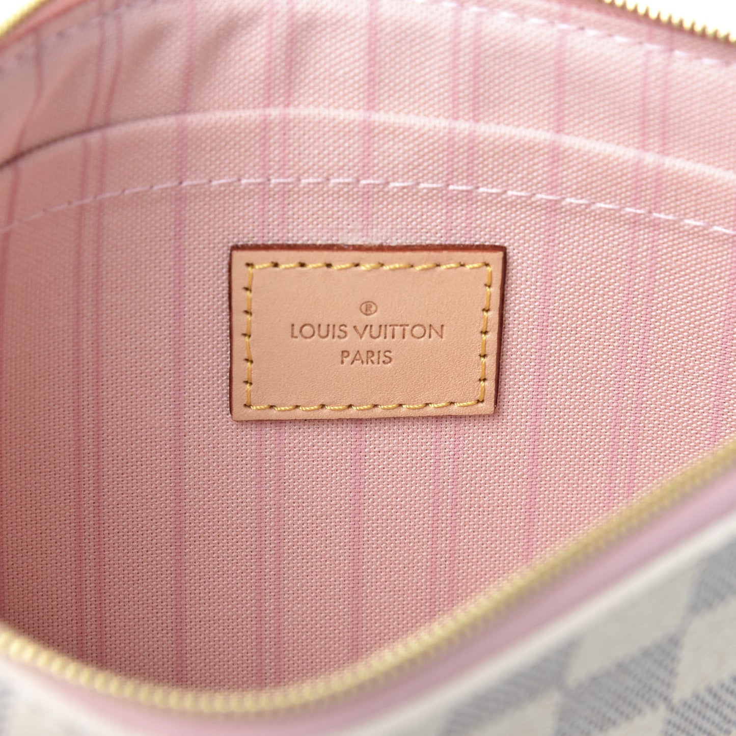 Damier Azur Neverfull MM GM Pochette Rose Ballerine