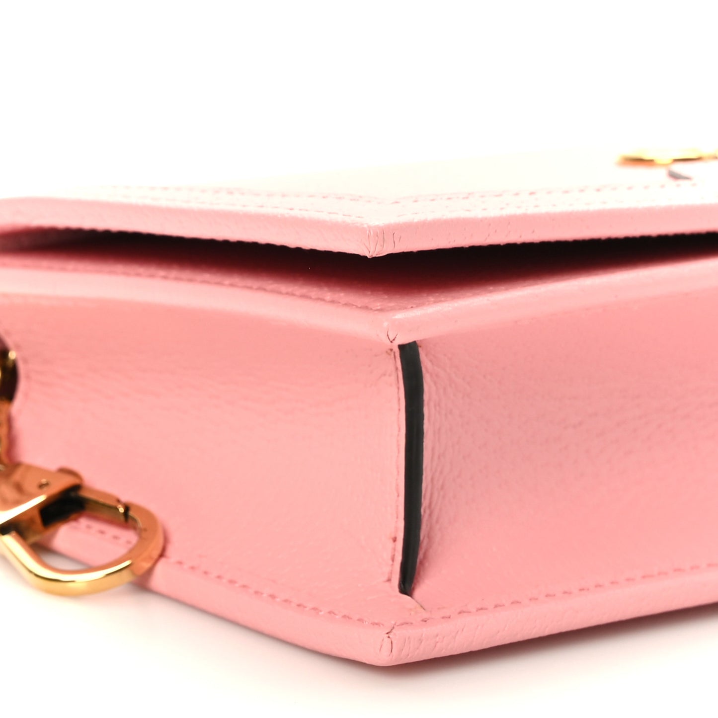 Textured Dollar Calfskin Mini Diana Chain Bag Wild Rose