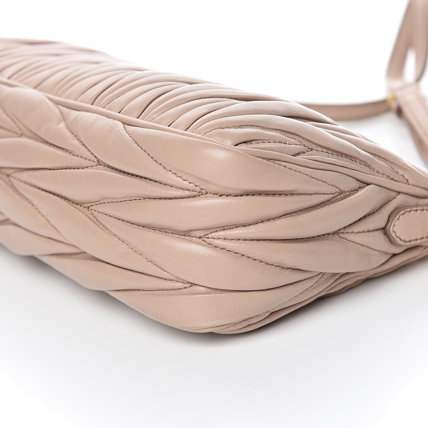 Miu Miu Nappa Matelasse Clutch Cammeo 8 of 9