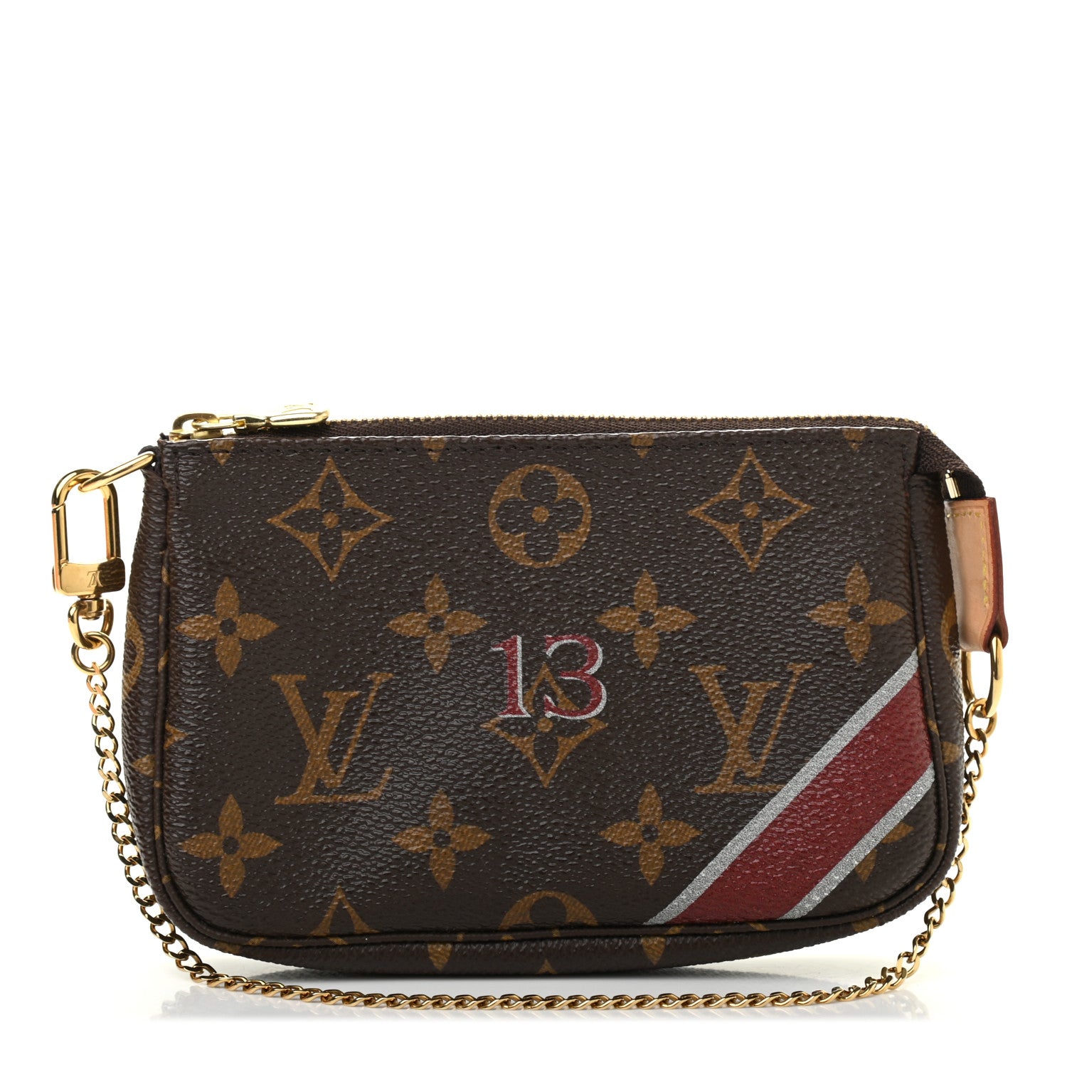 Louis Vuitton Monogram My LV Heritage Mini Pochette Accessories Rouge White 1 of 7