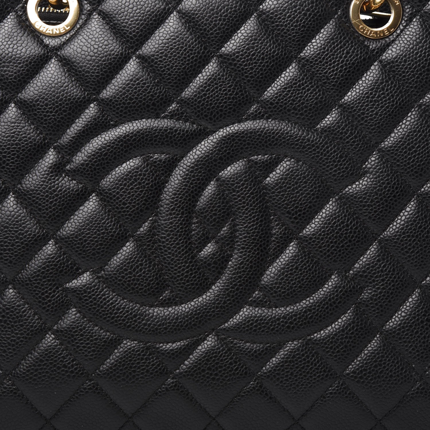 Chanel Caviar Quilted Grand Shopping Tote GST Black 10 of 10