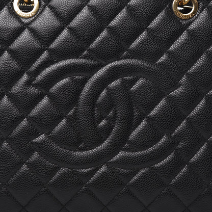 Chanel Caviar Quilted Grand Shopping Tote GST Black 10 of 10