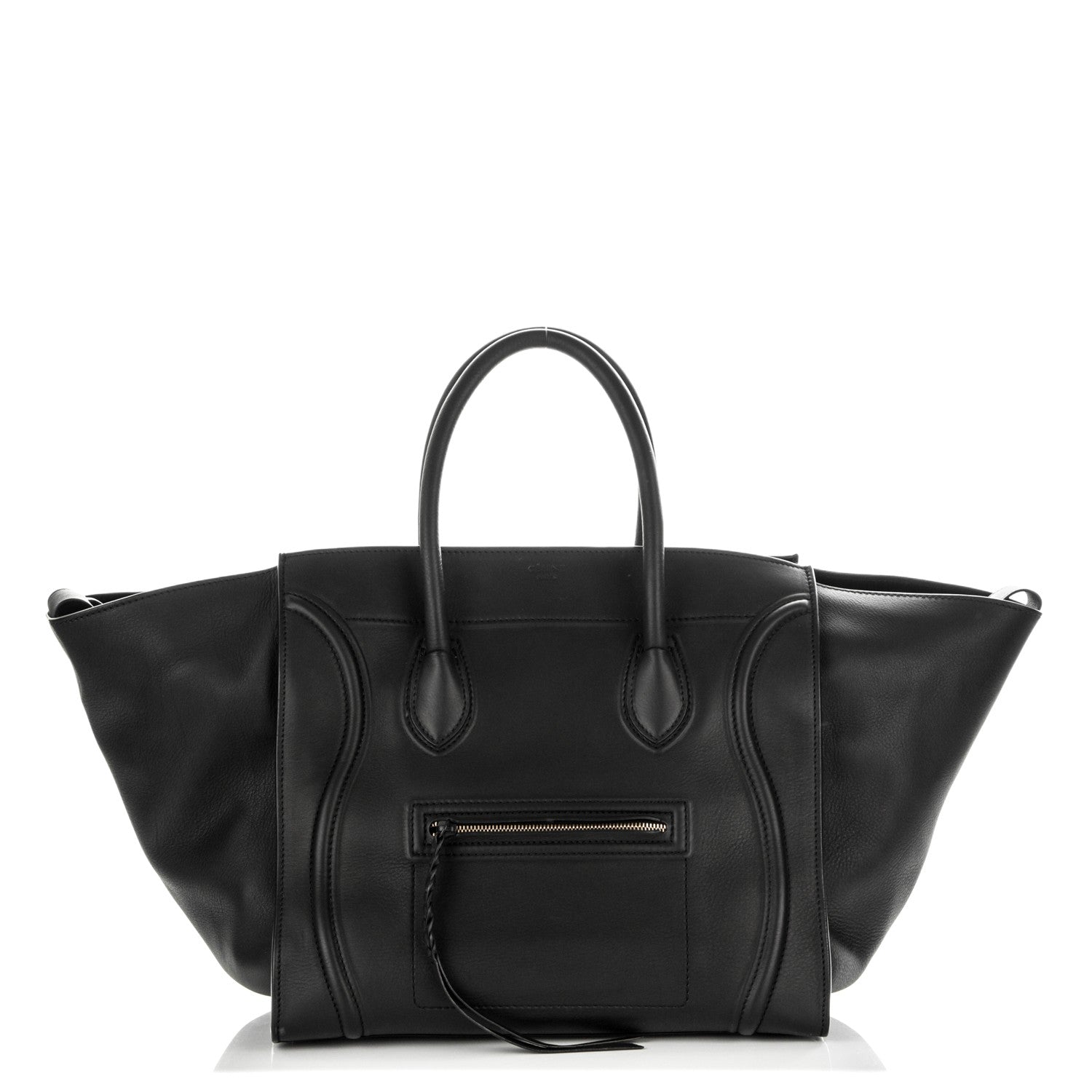 Celine Supple Calfskin Large Phantom Luggage Black 1 of 7