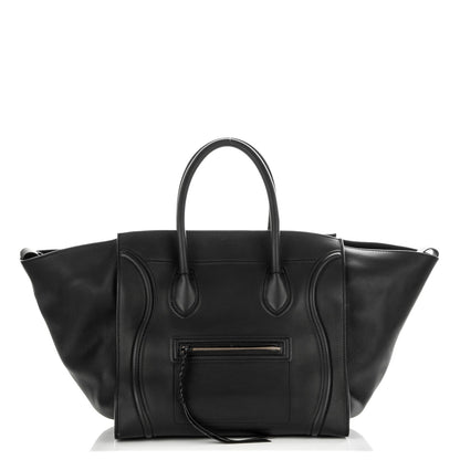 Celine Supple Calfskin Large Phantom Luggage Black 1 of 7