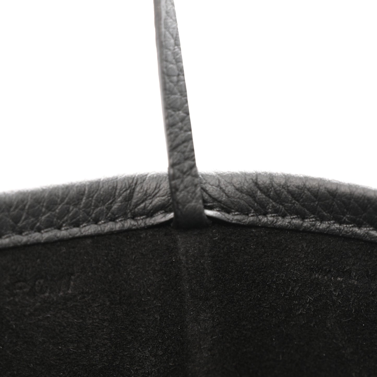 Grained Calfskin Medium N/S Park Tote Black