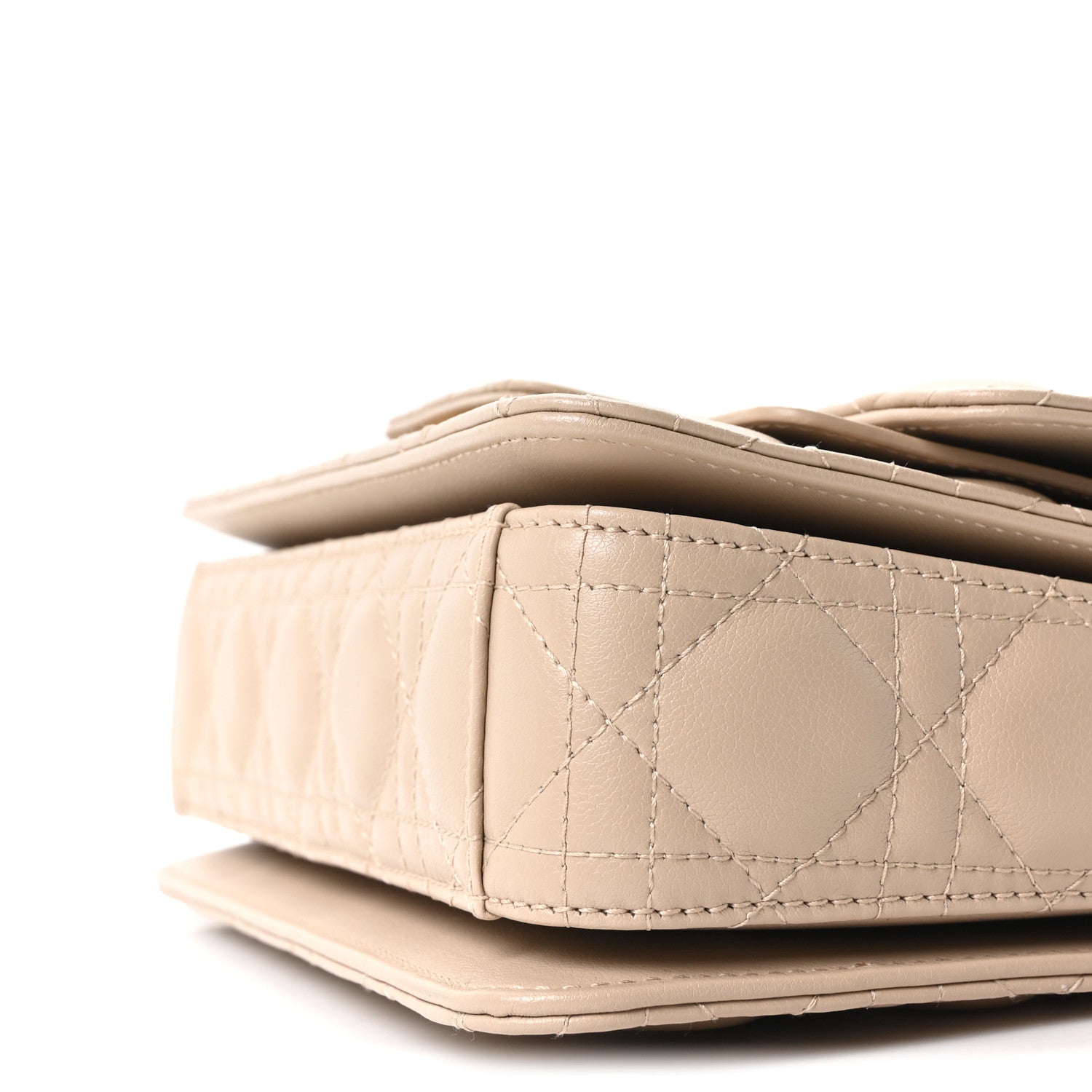 Christian Dior Lambskin Cannage Small Jolie Top Handle Bag Powder Beige Latte 19 of 19