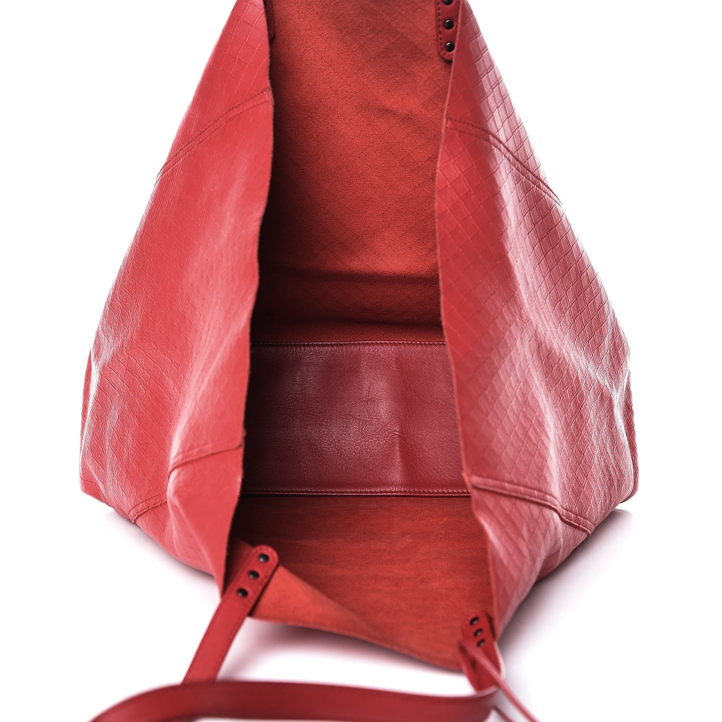 Calfskin Intrecciomirage Tote Red