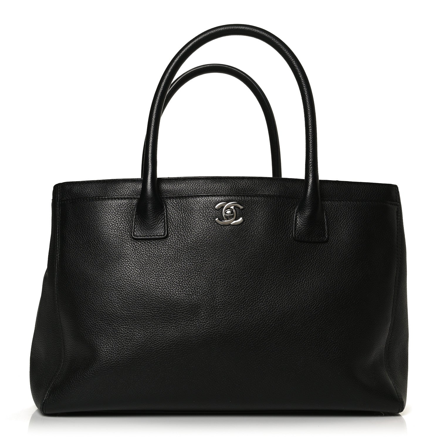 Chanel Calfskin Cerf Executive Shopper Tote Black 1 of 11