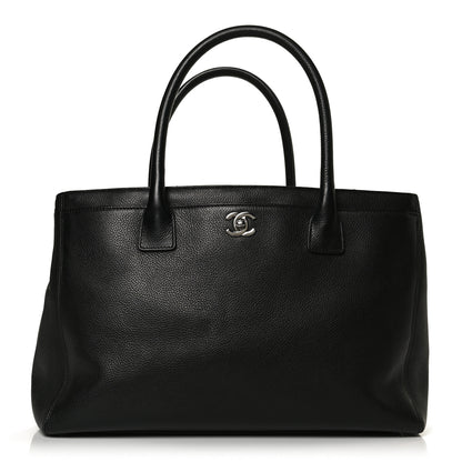 Chanel Calfskin Cerf Executive Shopper Tote Black 1 of 11