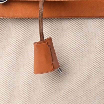 Hermes Toile Vache Calfskin Herbag 39 MM Natural 14 of 22