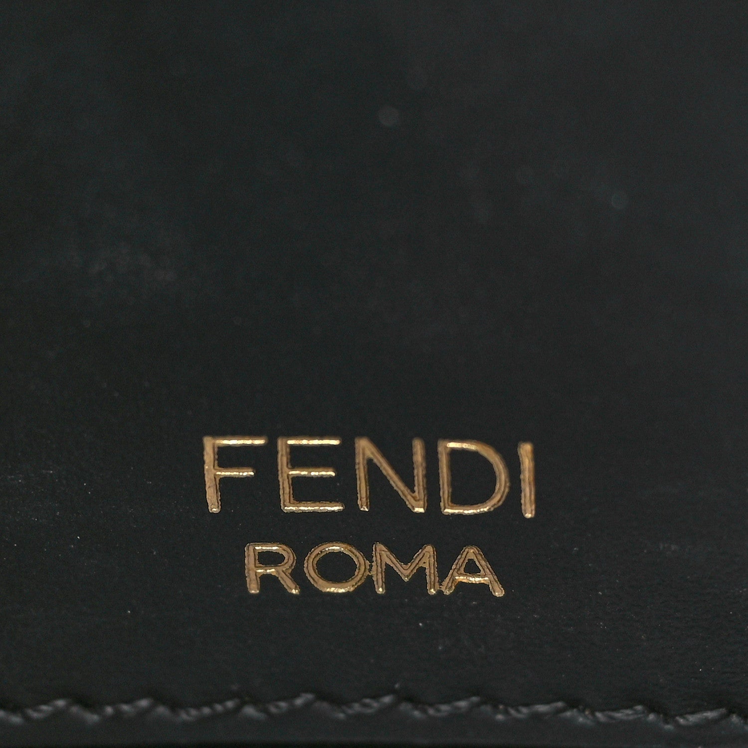 Fendi Vitello King Mini Flat Baguette Black 6 of 9