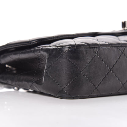 Chanel Lambskin Quilted East West Flap Black 11 of 12