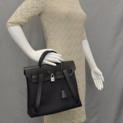 Hermes Toile Herbag Black 11 of 18
