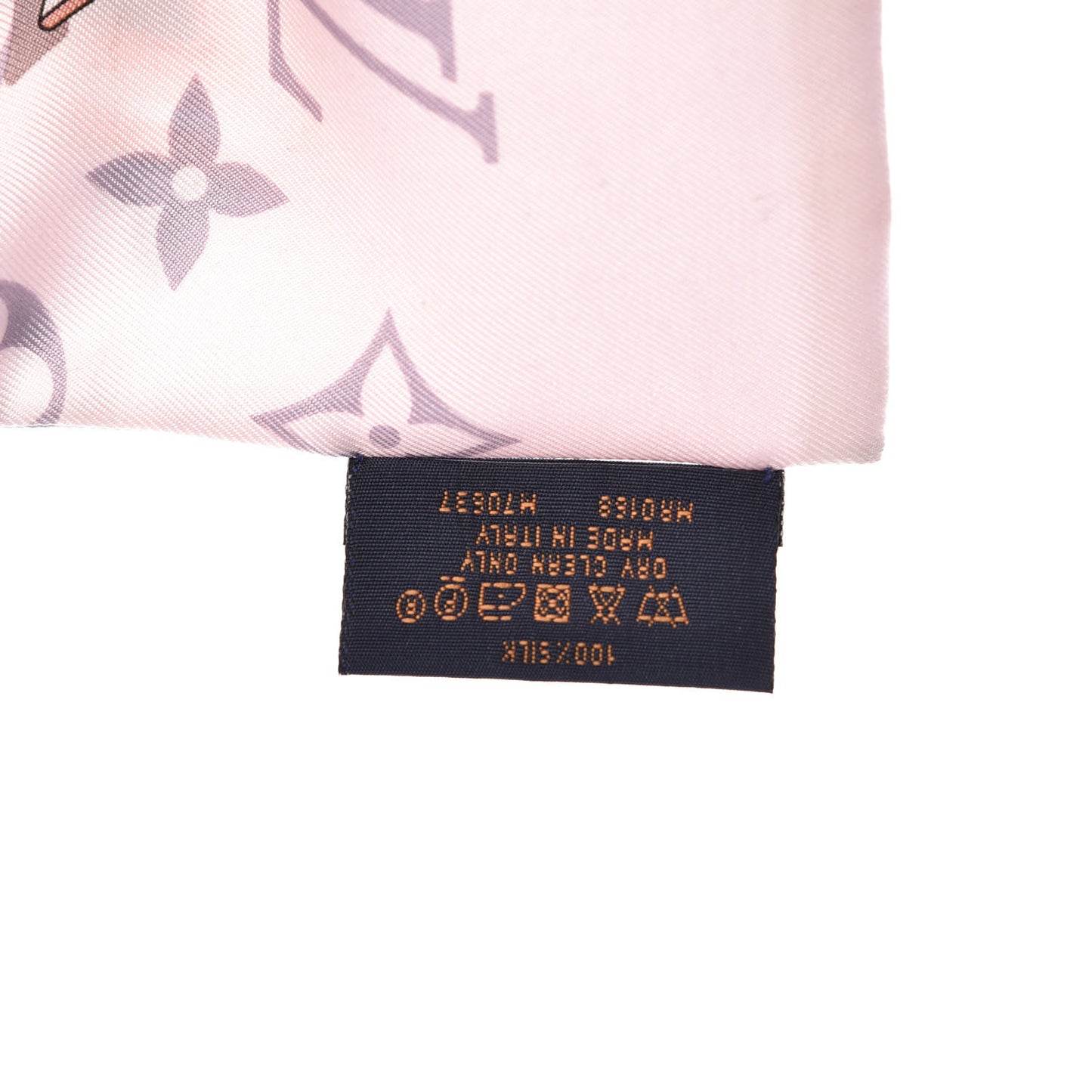 Silk Monogram Confidential Bandeau Light Pink