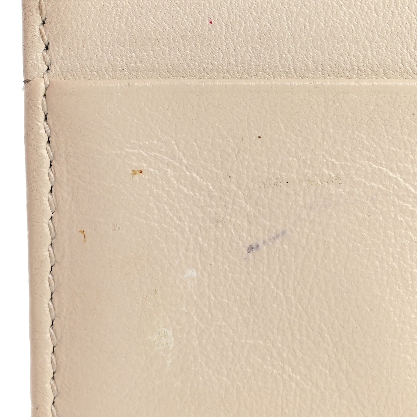 Vintage Effect Calfskin Matelasse Diagonal Torchon GG Marmont Card Case Wallet Mystic White Blue Agata