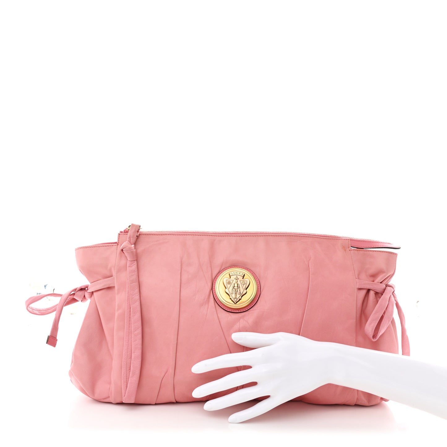Calfskin Hysteria Clutch Pink