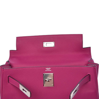 Hermes Togo Kelly Retourne 28 Rose Pourpre 21 of 42