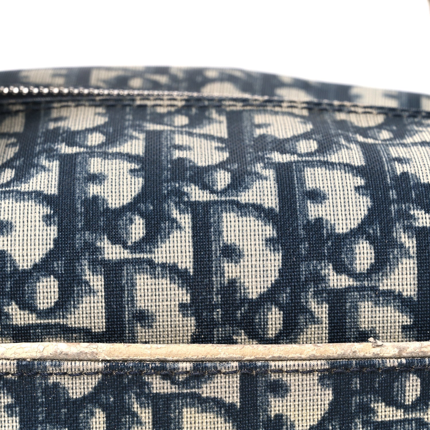 Christian Dior Monogram Trotter No 2 Boston Bag Blue 8 of 11