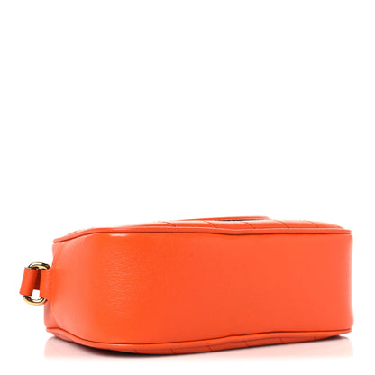 Gucci Sakai Be Green Calfskin Diagonal Stitched Small Blondie Shoulder Bag Orange 4 of 10