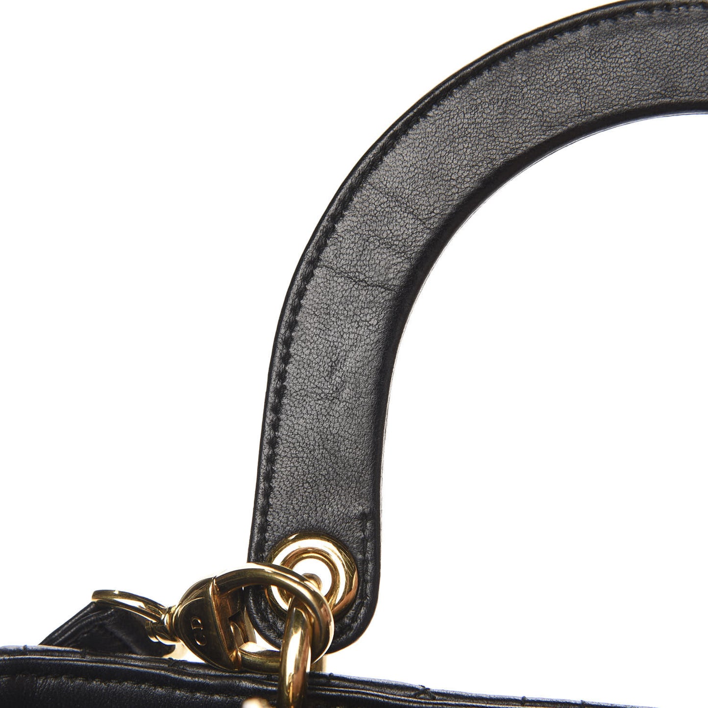 Lambskin Cannage Medium Lady Dior Black