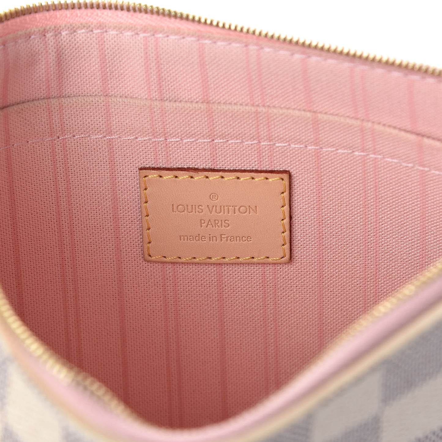 Damier Azur Neverfull MM GM Pochette Rose Ballerine