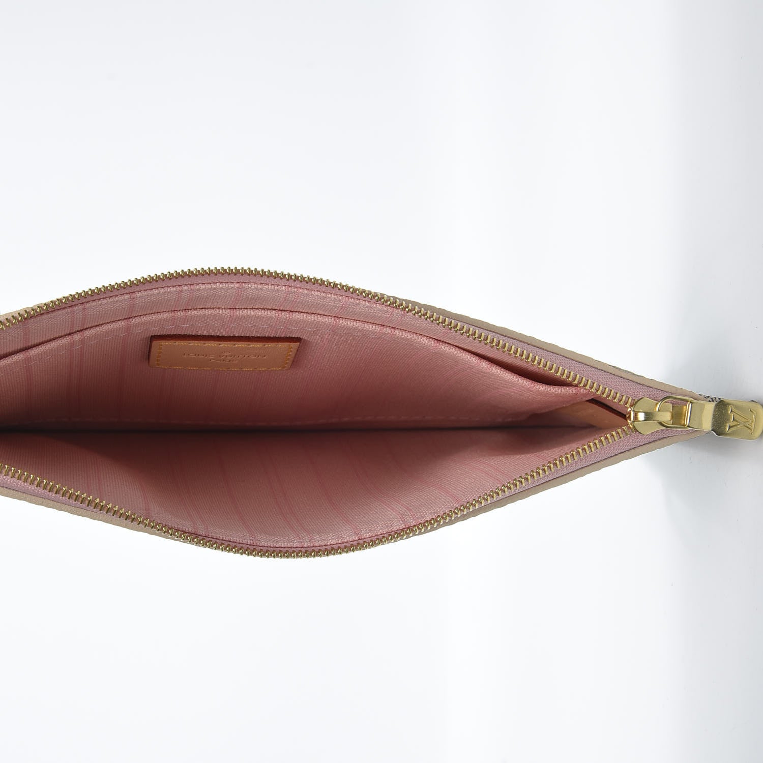 Louis Vuitton Damier Azur Neverfull MM GM Pochette Rose Ballerine 4 of 6