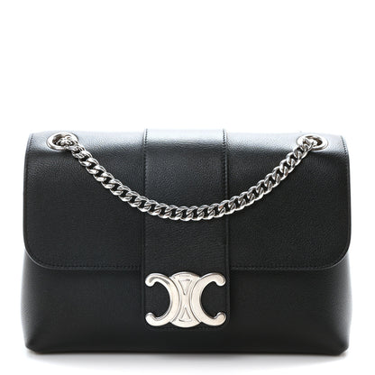 Celine Supple Calfskin Medium Victoire Bag Black 1 of 9