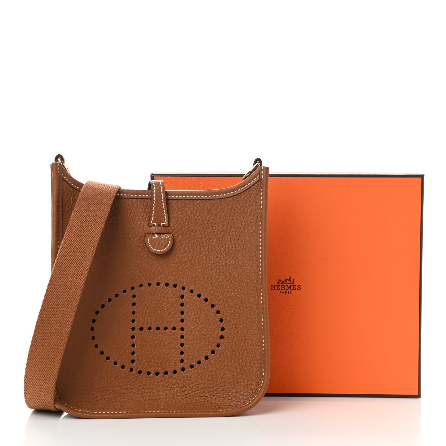 Hermes Taurillon Clemence Evelyne TPM Gold 9 of 9