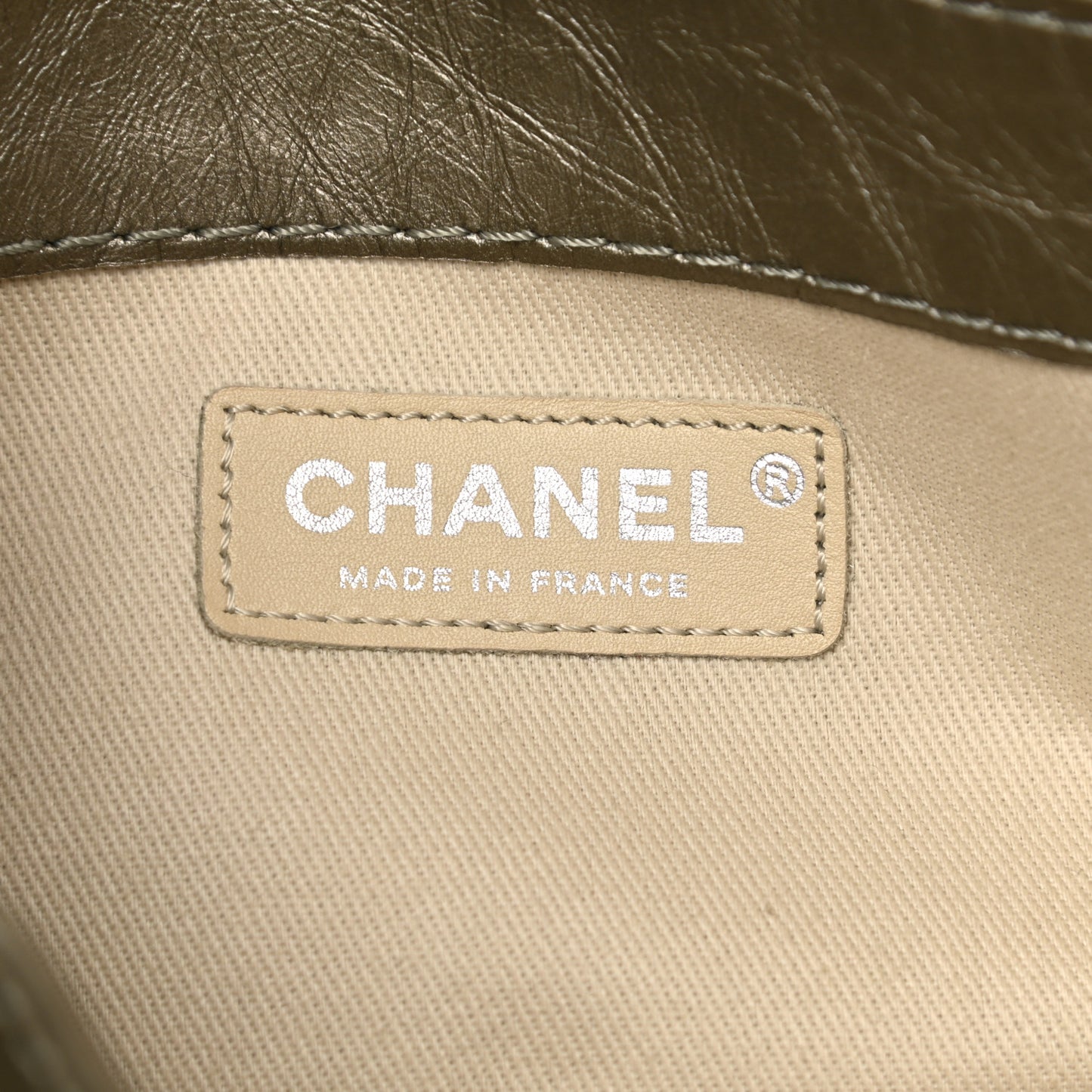 Metallic Calfskin Quilted Mineral Nights Mini Flap Bronze
